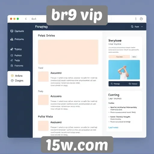 Análise da interface do site br9 vip